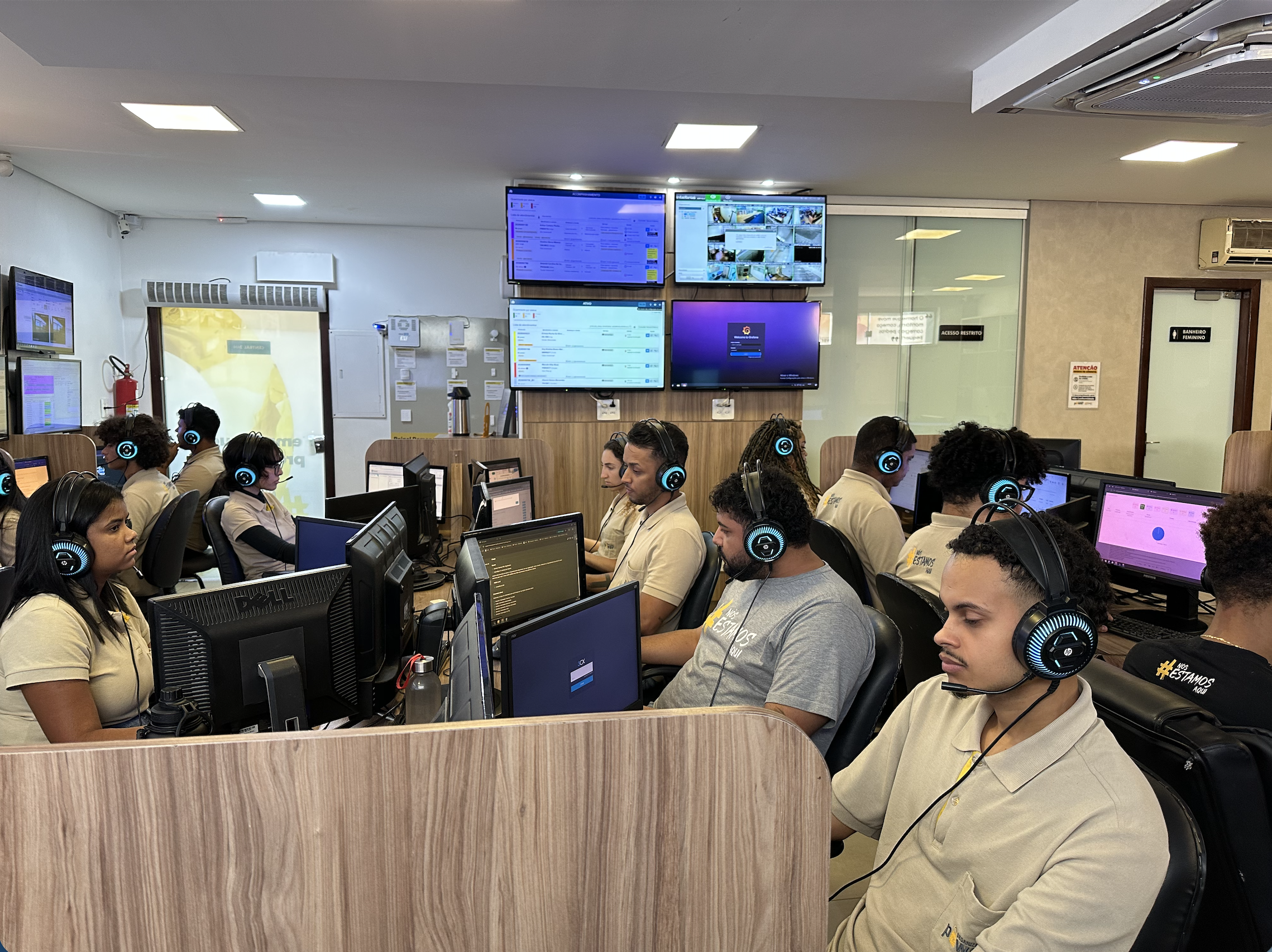 Central de monitoramento da Power